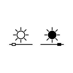 Contrast icon, brightness icon. adjust contrast icon  color editable