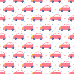 Toys Seamless Pattern Design with Boys and Girls Children Toy Equipment in Cartoon Flat Illustration