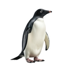 Adelie penguin on transparency background PNG