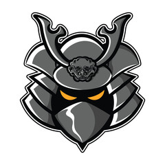 Japanese Samurai Esports Mascot Logo Design