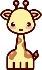 Giraffe illustration created by artificial intelligence