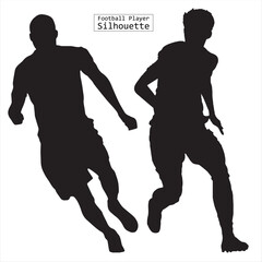Football Player Silhouette Vector 