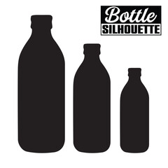 Bottle silhouette Vector 