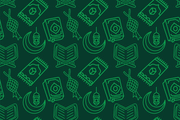 Islamic Seamless Pattern Background Illustration