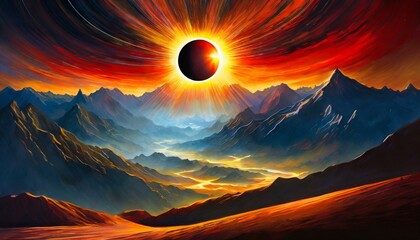 sunrise in the mountains eclipse that will cross North America, passing over Mexico, the United States, and Canada