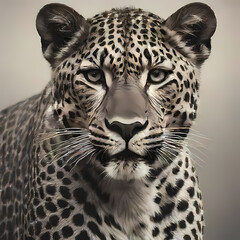 Obraz premium Leopard, logo-style