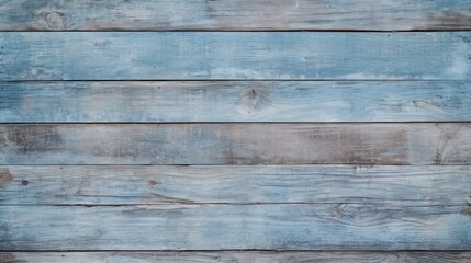 Fototapeta na wymiar Weathered wooden plank, tinted with an old blue hue, exudes rustic charm, Ai Generated.
