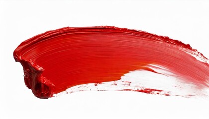Red paint brush background. Generative AI
