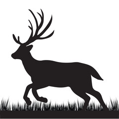 Silhouette of a DEER Illustration 