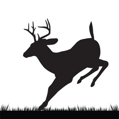 Silhouette of a DEER Illustration 