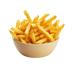 Clear French Fries Showcase in PNG