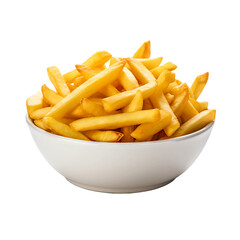 Transparent French Fries on a Clean Surface