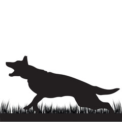 Silhouette of a WOLF Illustration