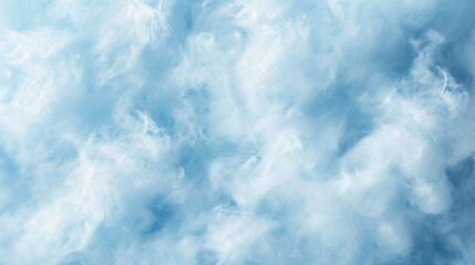 Blue cotton candy textured background. Close up of fluffy cotton candy. - obrazy, fototapety, plakaty