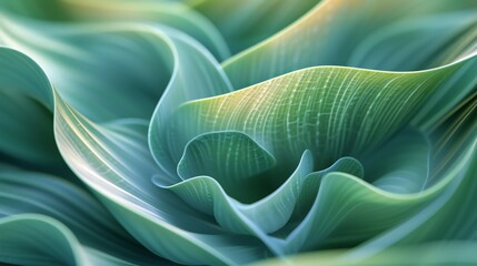 Obraz premium Like gentle waves lapping against the shore, the fluid motion of aloe leaves imparts a sense of calm and serenity to the surroundings.