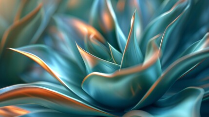 Nestled amidst verdant foliage, the delicate tendrils of aloe leaves create a serene tableau, inviting relaxation and contemplation. - obrazy, fototapety, plakaty