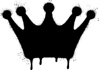 graffiti spray crown icon isolated on white background.  © Doa Bunda