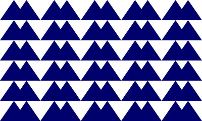 seamless geometric pattern with triangles, double,  repeat arrow in blue replete image design for fabric printing, patter  