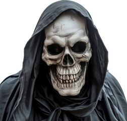 Grim Reaper isolated on transparent background. PNG - obrazy, fototapety, plakaty