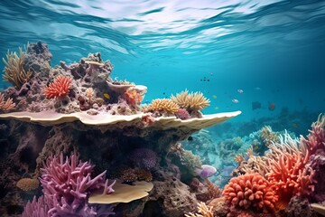 Naklejka na ściany i meble The surreal beauty of a tropical reef