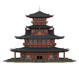 Pagoda Tower Isolated