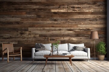 Weathered barn wood wall in a rustic setting