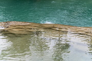 high-angle view of a waterfalls