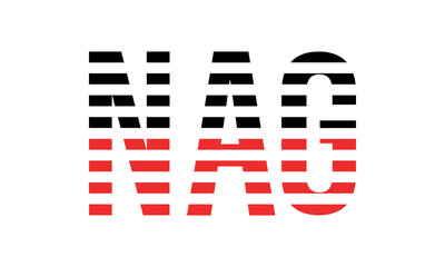 NAG three initial letter iconic line negative space minimal logo design vector template. monogram, abstract, wordmark, business, typography, minimalist, brand, company, flat, modern, unique, simple