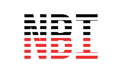 NBI three initial letter iconic line negative space minimal logo design vector template. monogram, abstract, wordmark, business, typography, minimalist, brand, company, flat, modern, unique, simple