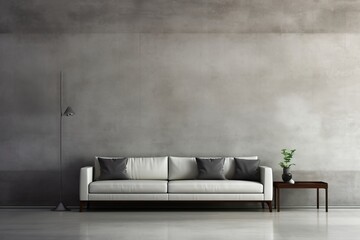 Fototapeta na wymiar Clean and modern gray wall texture