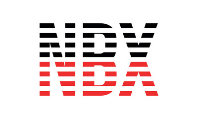 NBX three initial letter iconic line negative space minimal logo design vector template. monogram, abstract, wordmark, business, typography, minimalist, brand, company, flat, modern, unique, simple