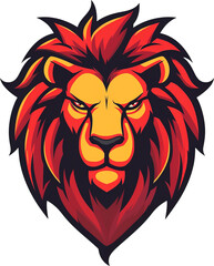 Vector lion icon, lion icon, lion head, vector, isolated on transparent background. PNG