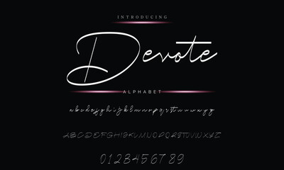 Handwritten Signature Script - Elegant Font Design