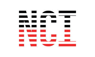 NCI three initial letter iconic line negative space minimal logo design vector template. monogram, abstract, wordmark, business, typography, minimalist, brand, company, flat, modern, unique, simple