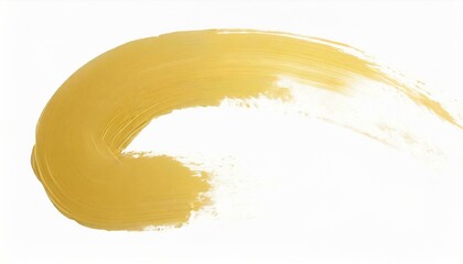 Yellow paint strokes with white background. Generative AI