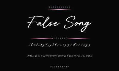 Handwritten Signature Script - Elegant Font Design