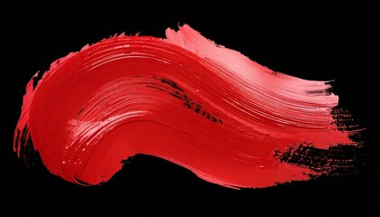 Abstract background red paint brush stroke. Generative AI