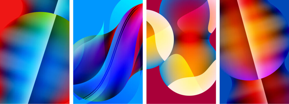 Abstract colors. Abstract backgrounds for wallpaper, business card, cover, poster, banner, brochure, header, website © antishock