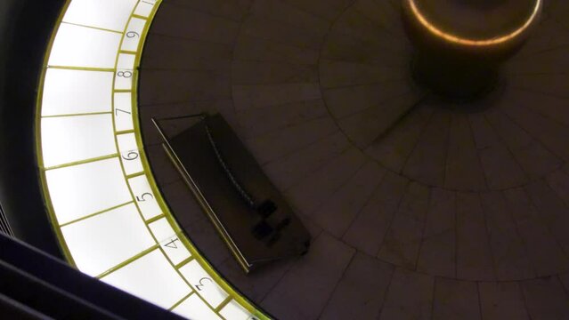 Foucault Pendulum at the Griffith Observatory in Los Angeles.