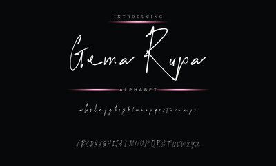 Signature Script Font - Elegant Handwritten Typography Design