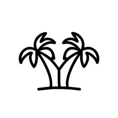 Fototapeta na wymiar Summer Palms, Tropical palm tree silhouette, vacation and travel, palm trees,
