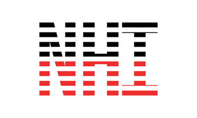 NHI three initial letter iconic line negative space minimal logo design vector template. monogram, abstract, wordmark, business, typography, minimalist, brand, company, flat, modern, unique, simple