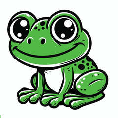 frog with a smile