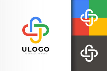 ILLUSTRASI VECTOR OF GRAPHIC LOGO PLUS WITH STRONG FOUNDATION AND COLORFULL