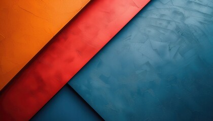 abstract background with blue, red and orange colors. 3d rendering