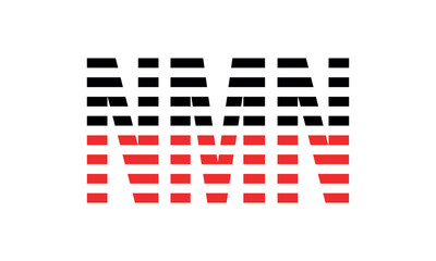 NMN three initial letter iconic line negative space minimal logo design vector template. monogram, abstract, wordmark, business, typography, minimalist, brand, company, flat, modern, unique, simple