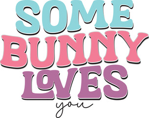 Retro Ester Sublimation Designs. Holiday Festive Graphics for Apparel and Cloth Printing. Ready Template for Print on Demand Business and Print Related Industry.