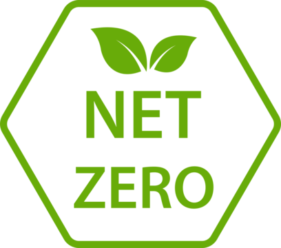 net zero carbon footprint icon emissions free no atmosphere pollution CO2 neutral stamp for graphic design, logo, website, social media, mobile app, UI