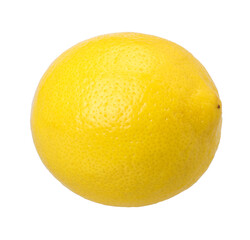 ripe lemon fruit isolated, transparent PNG, PNG format, cut out, single