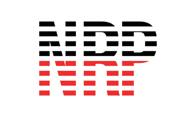 NRP three initial letter iconic line negative space minimal logo design vector template. monogram, abstract, wordmark, business, typography, minimalist, brand, company, flat, modern, unique, simple